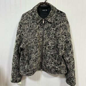 HTF Antic Q. New York Wool Blend Jacket Textured Thread Streetwear See Photos